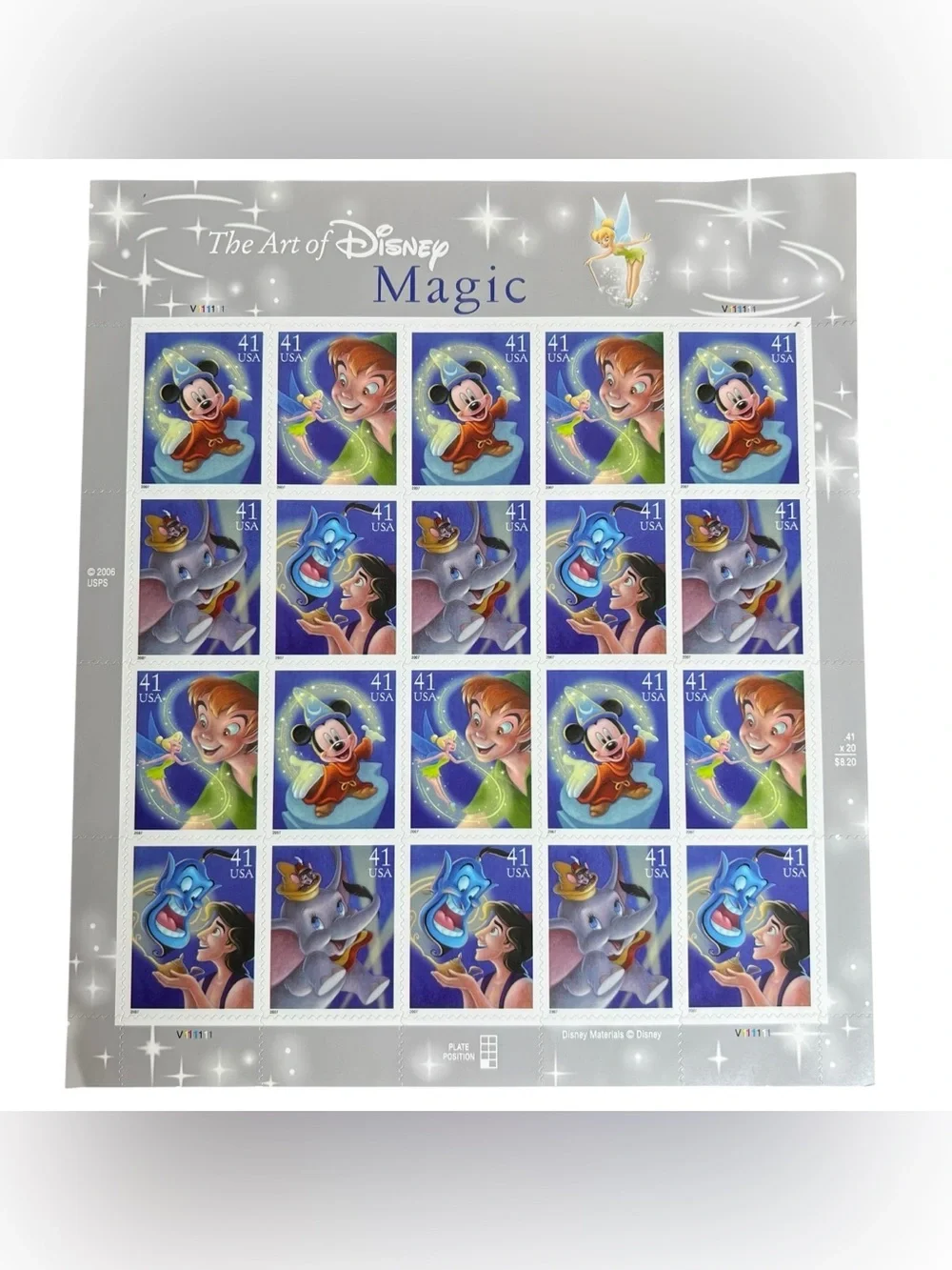 VTG 2006 Collectible Postage Stamps $0.41 Disney Northern Lights, Etc. 3 Sheets